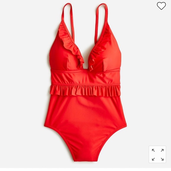 J. Crew Other - J.Crew Ruffle plunge one-piece NWT